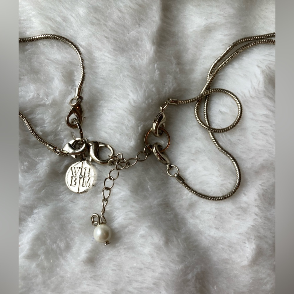 White House‎ Black Market Convertible Necklace with Faux Pearls - Picture 6 of 9